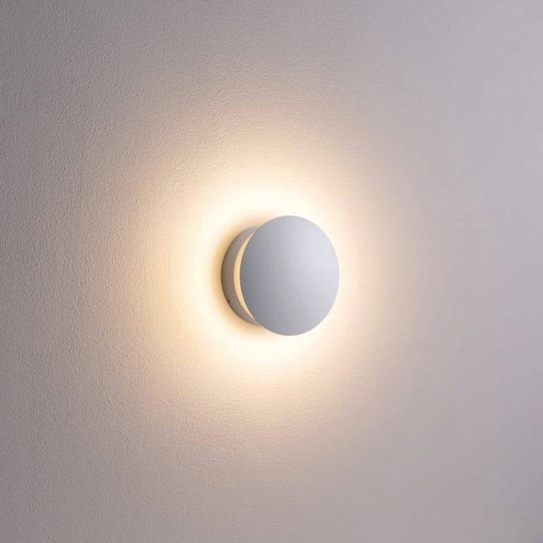 Rackhams White/Light 6 Watt Led Round Indoor Decorative Wall - Image 2