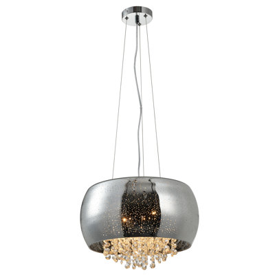 Perez 4 - Light Chrome Single Pendant