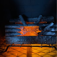 Alcott Hill® Daryl Electric Crackling Natural Wood Log Fire u0026 Reviews |  Wayfair