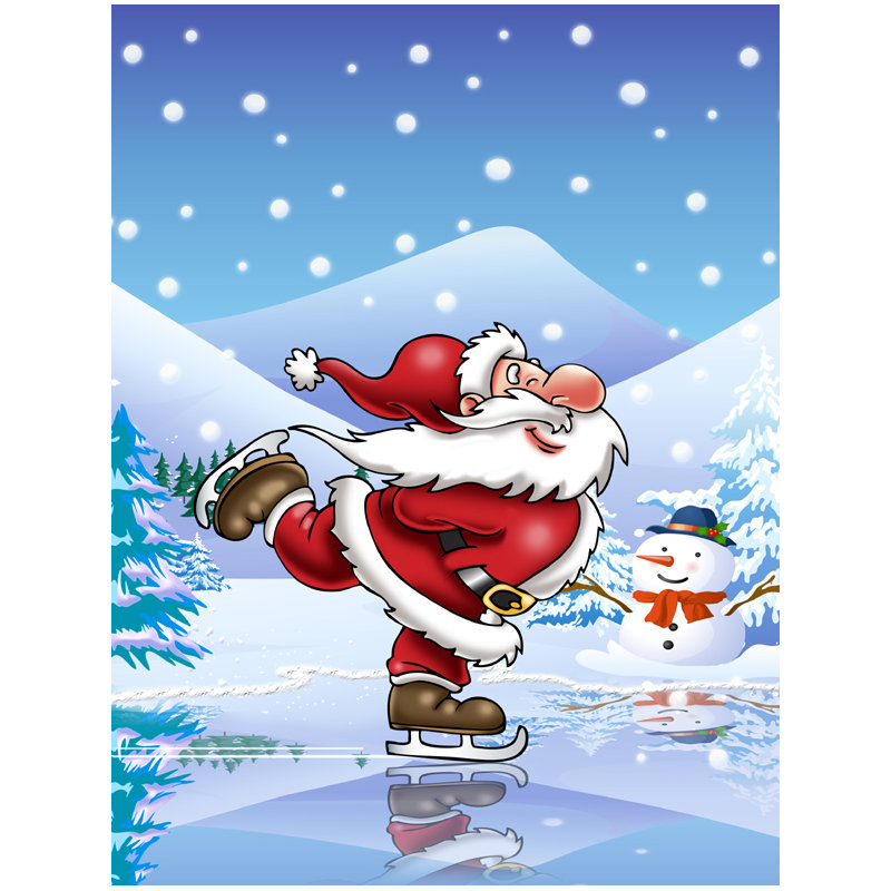 Drapeau de Noël Zorayr, H 28 po x l 40 po