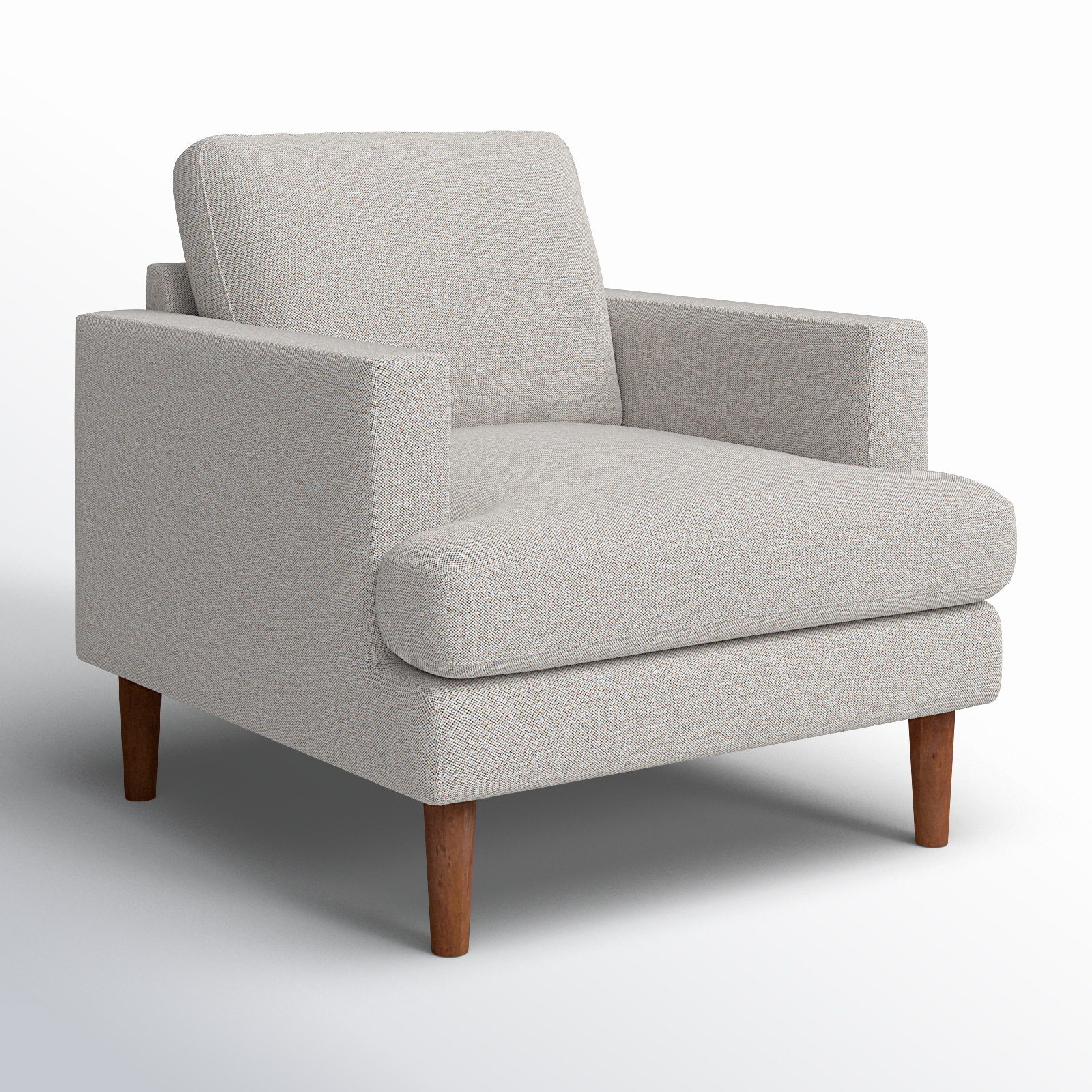 Laguna Oak Armchair, Mushroom Performance Basketweave