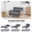 Canapé-lit convertible pliant, canapé-lit réglable à positions multiples, fauteuil-lit en mousse haute densité-1579016327