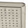 Kingston Brass Shower Scape 9-5/8-Inch Square Raindrop ABS Shower Head with 15-3/4-Inch Shower Arm