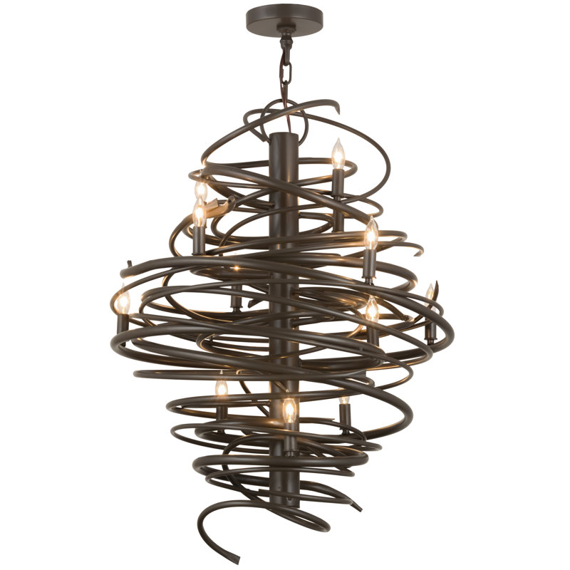 Ossipee 12 - Light Dimmable Tiered Chandelier