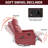 Faux Leather Heat Massage Manual Recliner Chair With Rocker And Swivel-2128909813