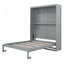 Grand lit escamotable mural avec tablettes, gris-1933686014