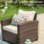 Chaise de patio avec coussins Salem-86710855