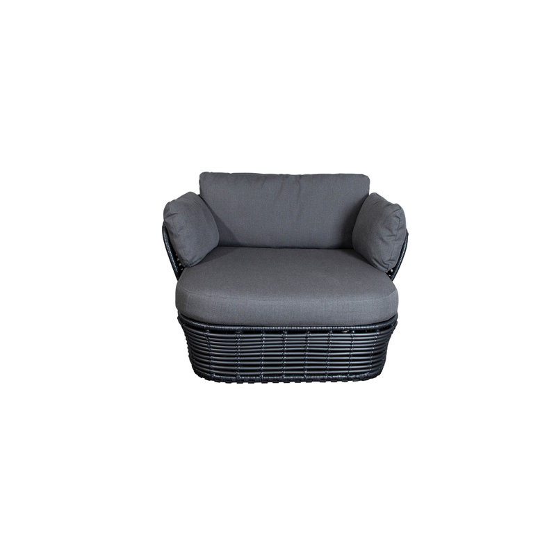 Basket Lounge Chair, Gray, Graphite