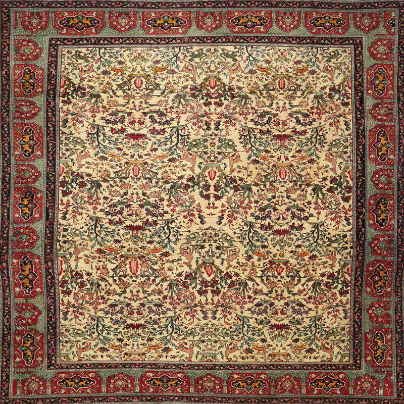 Oriental Indoor Rug, Round 4'