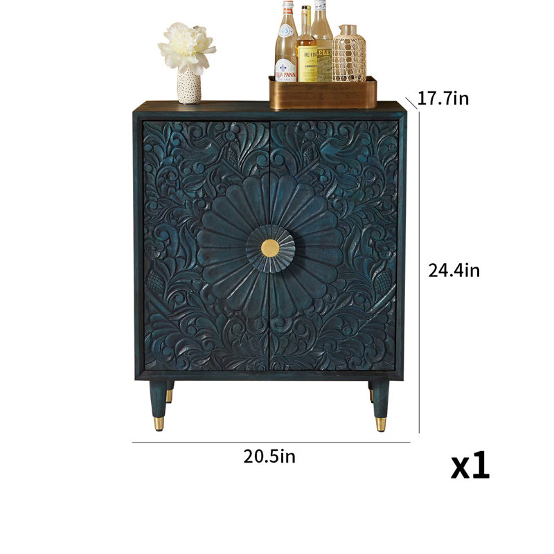 Armoire d'appoint légère et luxueuse rétro