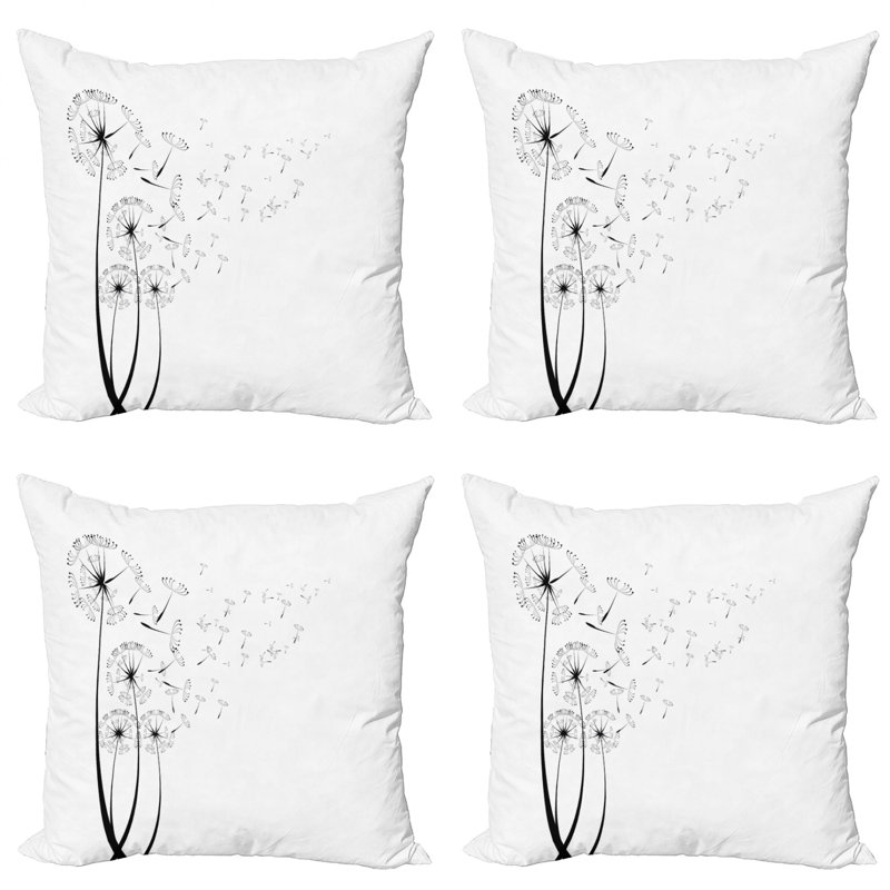Housse de coussin Ambesonne Dandelion, 18" x 18"