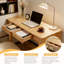 Bureau en bois massif avec tiroirs-212009146