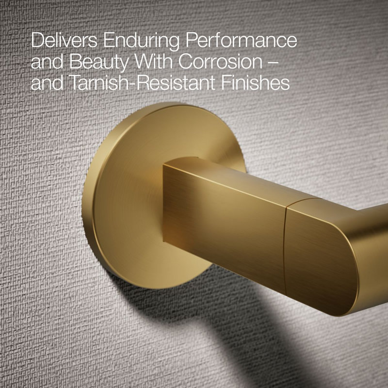 Components™ Pivoting Toilet Tissue Holder, Vibrant Brushed Moderne Brass