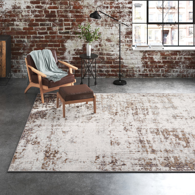 Haisley Machine Woven Abstract Area Rug, Rectangle 7'10" x 10'