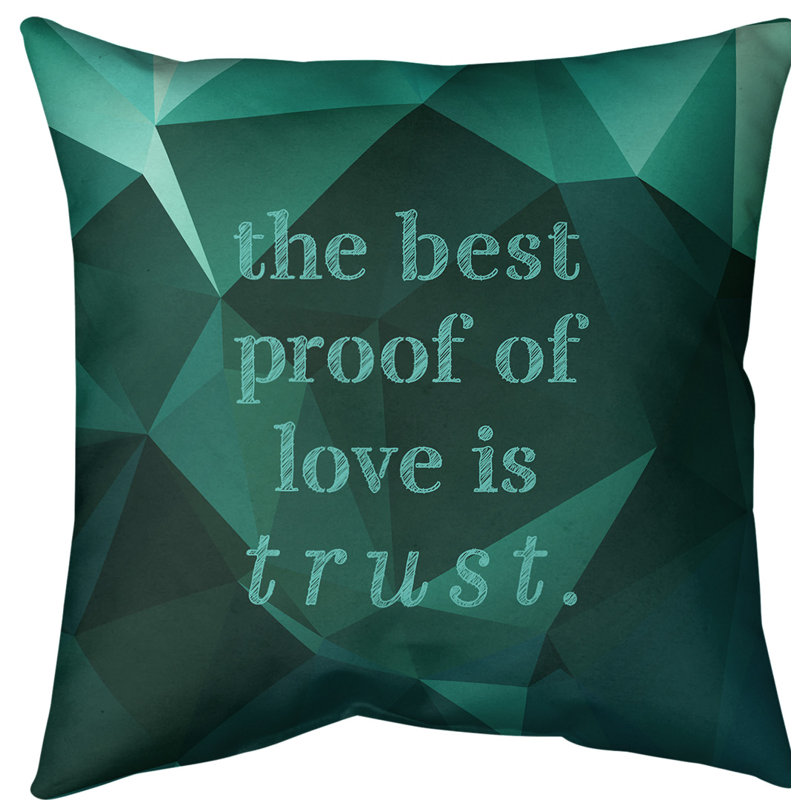 Coussin de sol pierres précieuses Love & Trust, H 28 po x l 28 po, Vert émeraude
