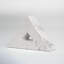 Set of 2 Right Triangle Marble Bookends Contemporary Abstract Angled Bookends