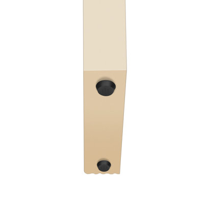 Console avec rangement couleur abricot crème douce et tiroir, crème, espace