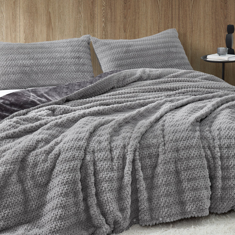 What If Pebbles Were Soft - Ensemble de housse de couette Coma Induction - Gris