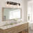 Livi Wooden Bathroom Vanity Light with Clear Glass Shade-1926822527