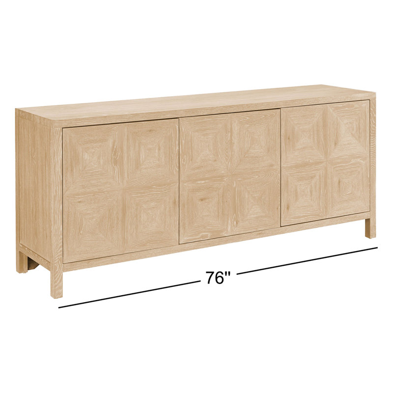 Sadie Media Console, Natural Oak