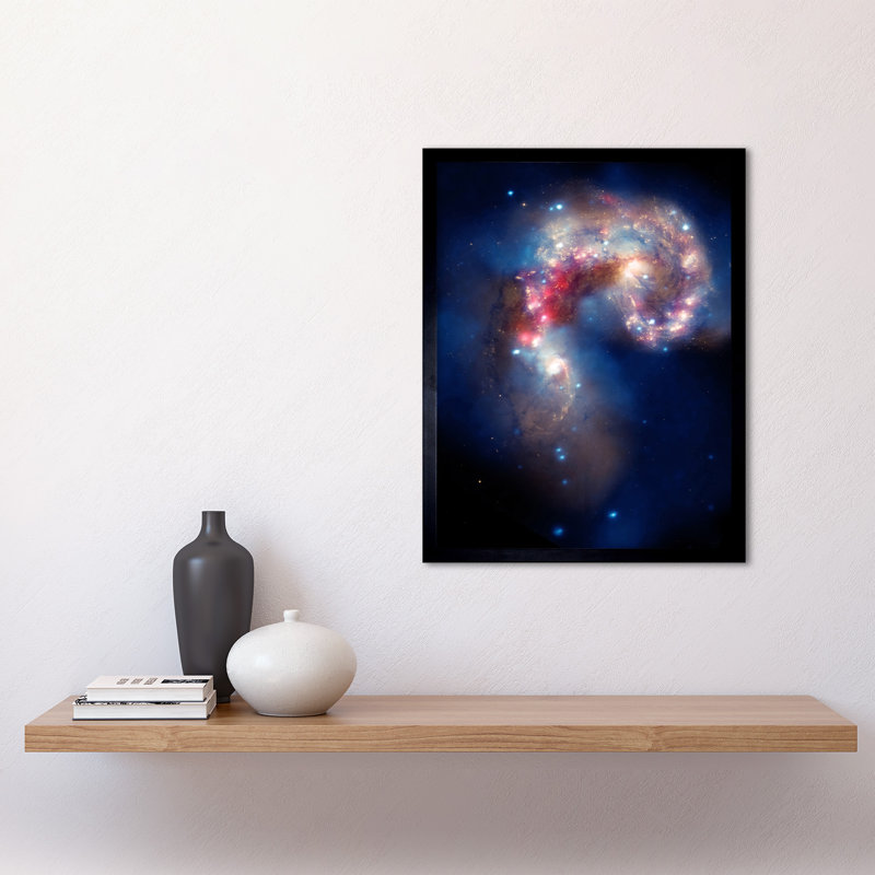 Hubble Space Telescope Colourful Antennae Galaxies - Single Picture Frame Print