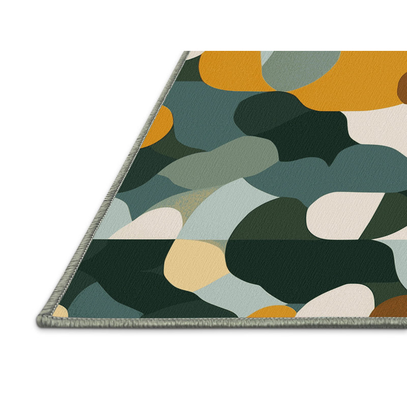 Tiled Topography Rug, Rectangle 3' x 5'
