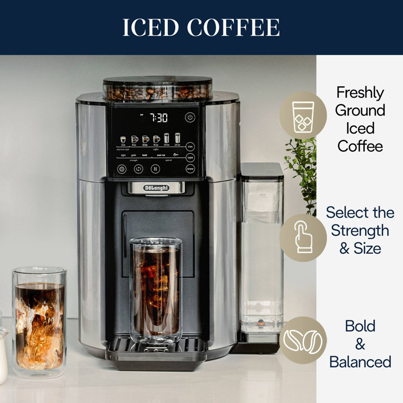 TrueBrew™ Automatic Single-Serve Drip Coffee Maker with Built-In Grinder and Bean Extract Technology