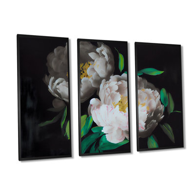 Annelieke " Blooming White Peony I " 3 - Pieces