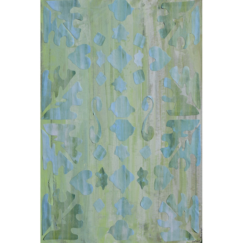 Teal Morocco II by Natalie Avondet - Wrapped Canvas Painting, 122cm H x 81cm W