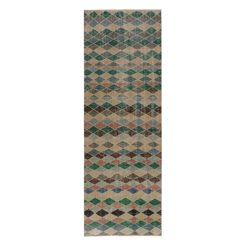 Vintage One-of-a-Kind 3'2X9'5 Hand Knotted Area Rug