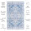 Sandin Oriental Power Loom Blue Area Rug-1351268278