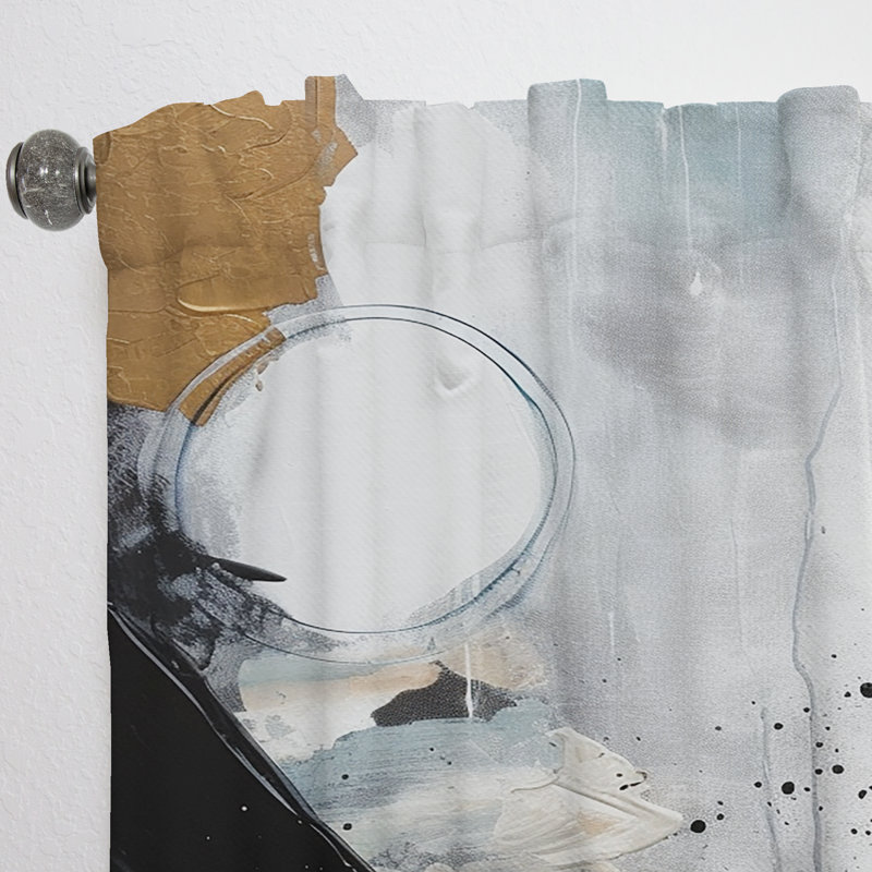 Godard - Exploring Boho Simplicity III - Modern Velvet Curtain - Room Darkening - 1 panel, 52" W x 95" L