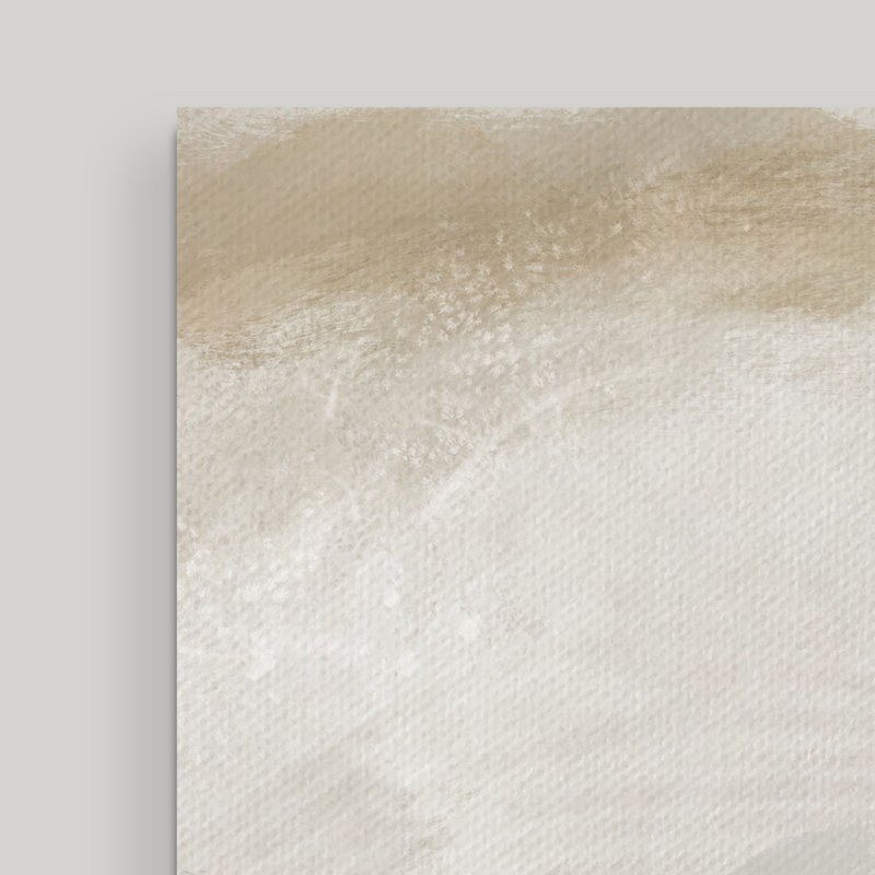 «Wautoma Abstract Neutral CXLV» par ChiChi Decor, reproduction d'art sur toile tendue, H 40 po x l 30 po x P 1,5 po