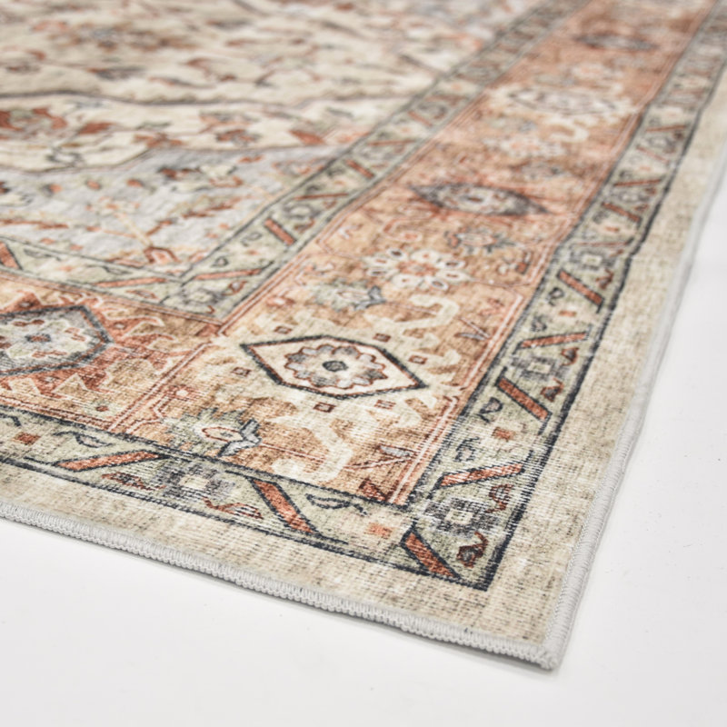 Whitley Marmalade Machine Washable Soft Touch Area Rug, Rectangle 8' x 10'