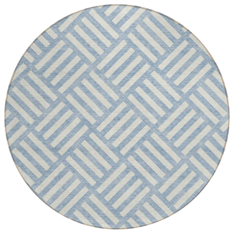 Kinslee Geometric Rug, Round 8'