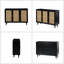 Hearn 109 cm Modern Wide Sideboard with 3 Rattan Doors-588200521