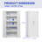 High Storage Cabinet With 2 Doors 4 Partitions, 5 Separate Storage Spaces For Home Office Use-223450308