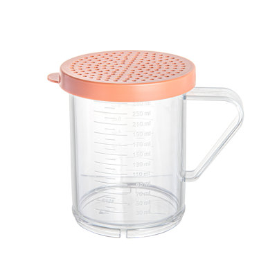  Spice Shaker 1 Count Plastic Shaker, Durable Seasoning Dredge with Rose Medium Lid, Clear Shaker for Commercial Kitchens, Pizzerias, and Bakeries
