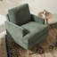 Fauteuil Clancy avec pieds en bois massif-111700366