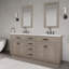 Chestnut 72" Carrara White Marble Countertop Bath Vanity with Faucet-1860724943