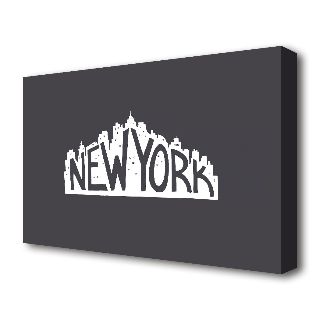 East Urban Home 'New York' Textual Art Print on Canvas | Wayfair.co.uk