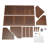 Coralina 3-Tier Storage Cabinet with Open Shelves, Freestanding Organize