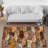 Contemporary Geometric Pattern Non-Woven Thin Type Printed Rug Ideal for Modern Home Decor and Office Spaces-126123487
