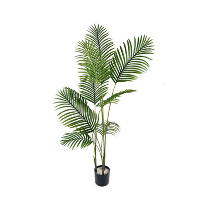 Faux Sago Palm Tree in Pot A Style  in Green