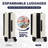 Luggage,With Front Opening,TSA Approved Lock,Hardshell Suitcase,White