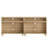 Farmhouse TV Stand For 75 Inch TV, Wood Universal TV Stand With Storage Shelfves, Oak Entertainment Center TV Console Table