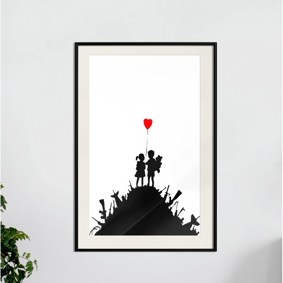 Gerahmtes Poster Banksy Kids on Guns