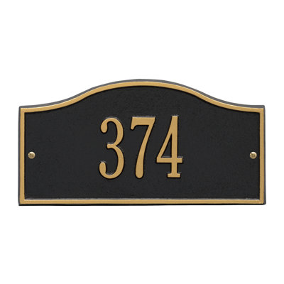 Rolling Hills 1-Line Wall Address Plaque