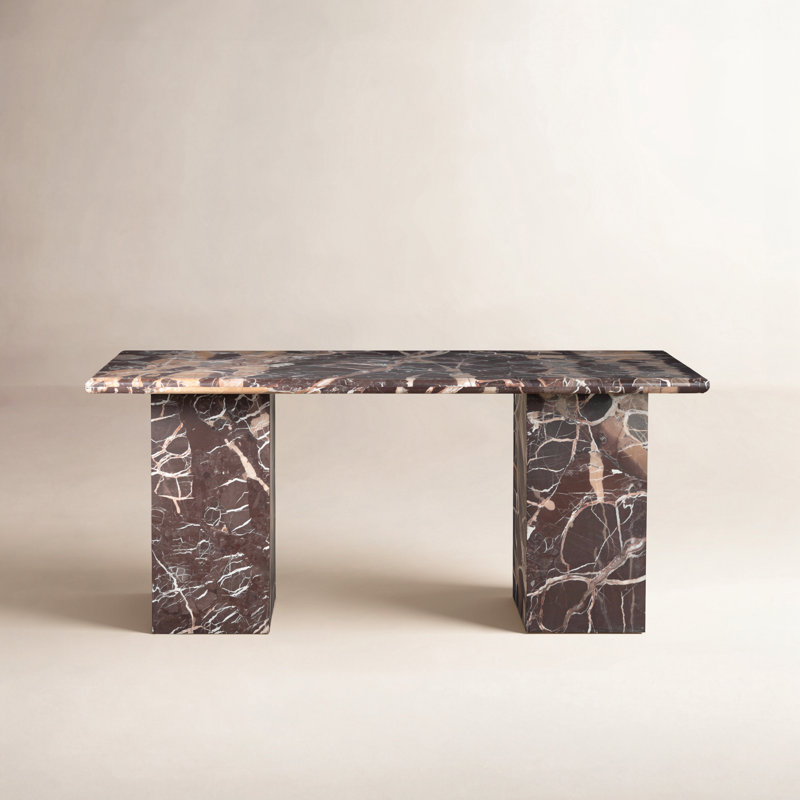 Arum Marble Writing Desk, Merlot
