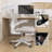 Hyers Home Ergonomic Office Chair With Lumbar Support, Swivel High Back Computer Chair, Breathable Mesh Desk Chair, PU Silent Wheels, Flip-Up Arms-870086640-870086606
